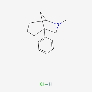 (+-)-6-Methyl-1-phenyl-6-azabicyclo(3.2.1)octane hydrochloride