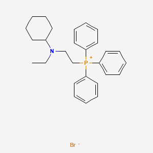 2-[Cyclohexyl(ethyl)amino]ethyl-triphenylphosphanium;bromide