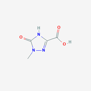 molecular formula C4H5N3O3 B1414542 5-羟基-1-甲基-1H-1,2,4-三唑-3-羧酸 CAS No. 1368716-21-5