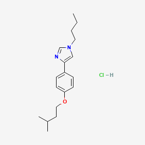 Imidazole, 1-butyl-4-(p-isopentoxyphenyl)-, hydrochloride