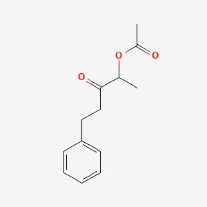 3-Oxo-5-phenylpentan-2-yl acetate