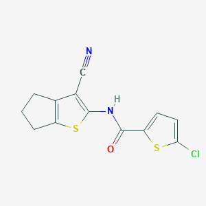 5-chloro-N-(3-cyano-5,6-dihydro-4H-cyclopenta[b]thiophen-2-yl)thiophene-2-carboxamide