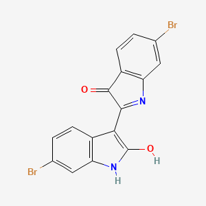 6-bromo-2-[(3Z)-6-bromo-2-oxo-2,3-dihydro-1H-indol-3-ylidene]-2,3-dihydro-1H-indol-3-one