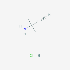 molecular formula C5H10ClN B14145533 2-Methylbut-3-yn-2-amine;hydrochloride CAS No. 2978-59-8