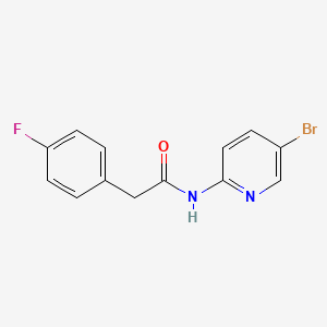 molecular formula C13H10BrFN2O B14145553 N-(5-bromopyridin-2-yl)-2-(4-fluorophenyl)acetamide CAS No. 932928-05-7