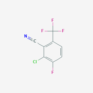 molecular formula C8H2ClF4N B14145591 2-Chloro-3-fluoro-6-trifluoromethylbenzonitrile CAS No. 186517-12-4