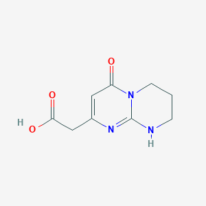 2-(6-oxo-1,3,4,6-tetrahydro-2H-pyrimido[1,2-a]pyrimidin-8-yl)acetic acid