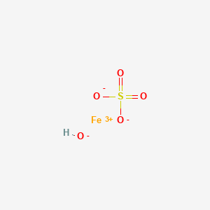 molecular formula FeHO5S B14145666 Iron(III) hydroxide sulfate CAS No. 12062-78-1