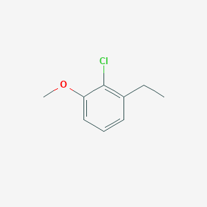 molecular formula C9H11ClO B14145677 2-Chloro-1-ethyl-3-methoxybenzene CAS No. 89032-11-1