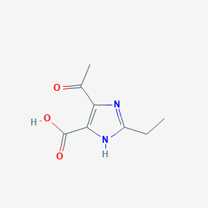 5-Acetyl-2-ethyl-3H-imidazole-4-carboxylic acid