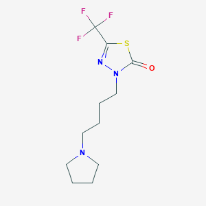 3-[4-(Pyrrolidin-1-yl)butyl]-5-(trifluoromethyl)-1,3,4-thiadiazol-2(3H)-one