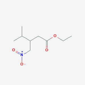 Ethyl 4-methyl-3-(nitromethyl)pentanoate