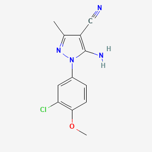 5-Amino-1-(3-chloro-4-methoxyphenyl)-3-methyl-1H-pyrazole-4-carbonitrile