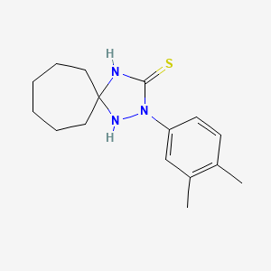 2-(3,4-Dimethylphenyl)-1,2,4-triazaspiro[4.6]undecane-3-thione