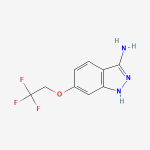 molecular formula C9H8F3N3O B1414593 6-(2,2,2-三氟乙氧基)-1H-吲唑-3-胺 CAS No. 2169618-52-2