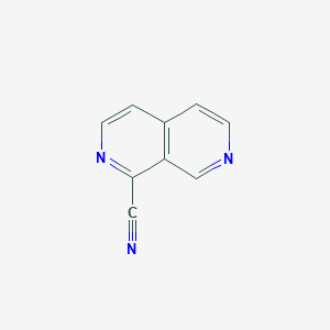 molecular formula C9H5N3 B1414594 2,7-Naphthyridine-1-carbonitrile CAS No. 1159829-88-5