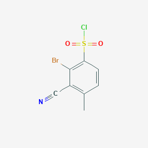 B1414618 2-Bromo-3-cyano-4-methylbenzenesulfonyl chloride CAS No. 1807164-95-9