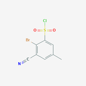 2-Bromo-3-cyano-5-methylbenzenesulfonyl chloride