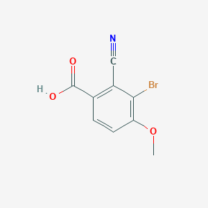 molecular formula C9H6BrNO3 B1414620 3-Bromo-2-cyano-4-methoxybenzoic acid CAS No. 1807164-44-8