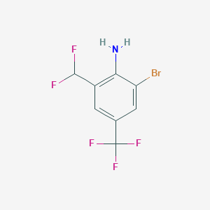 2-Bromo-6-difluoromethyl-4-(trifluoromethyl)aniline