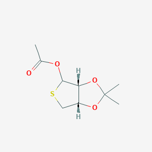 Thieno[3,4-d]-1,3-dioxol-4-ol, tetrahydro-2,2-dimethyl-, 4-acetate, (3aR,6aS)-