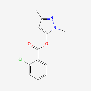 1,3-Dimethyl-1H-pyrazol-5-yl 2-chlorobenzoate