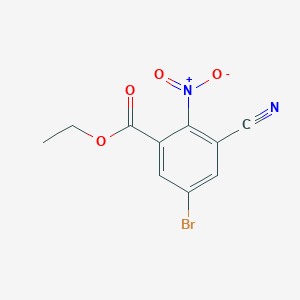 Ethyl 5-bromo-3-cyano-2-nitrobenzoate