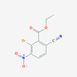 Ethyl 2-bromo-6-cyano-3-nitrobenzoate