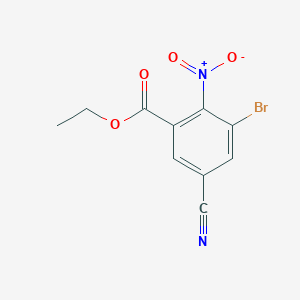 Ethyl 3-bromo-5-cyano-2-nitrobenzoate