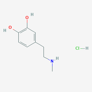 molecular formula C9H14ClNO2 B141466 盐酸 N-甲基多巴胺 CAS No. 62-32-8