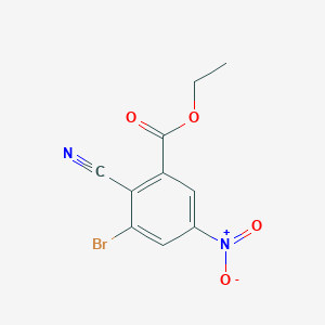 Ethyl 3-bromo-2-cyano-5-nitrobenzoate