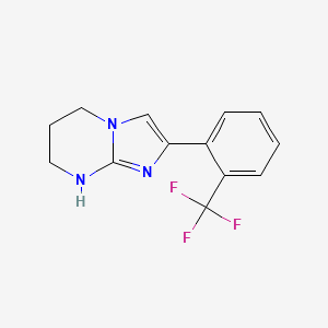 molecular formula C13H12F3N3 B1414661 2-(2-(Trifluoromethyl)phenyl)-5,6,7,8-tetrahydroimidazo[1,2-a]pyrimidine CAS No. 1799420-85-1