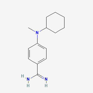 4-[Cyclohexyl(methyl)amino]benzene-1-carboximidamide