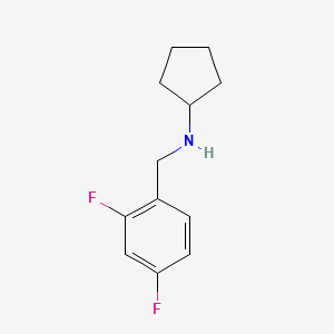 N-[(2,4-difluorophenyl)methyl]cyclopentanamine