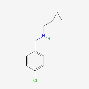molecular formula C11H14ClN B1414666 N-(Cyclopropylmethyl)-4-chloro-benzylamine CAS No. 1019506-76-3