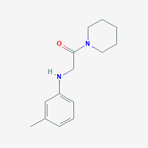 molecular formula C14H20N2O B1414672 2-[(3-甲基苯基)氨基]-1-(哌啶-1-基)乙酮 CAS No. 93865-38-4