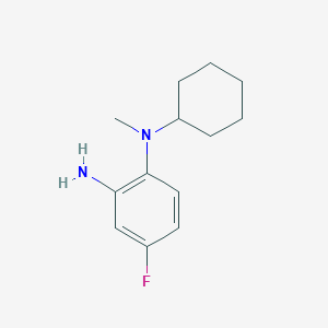 molecular formula C13H19FN2 B1414683 N~1~-Cyclohexyl-4-fluoro-N~1~-methyl-1,2-benzenediamine CAS No. 1019557-28-8