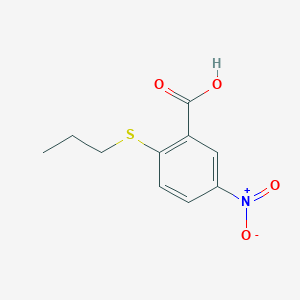 molecular formula C10H11NO4S B1414684 5-硝基-2-(丙基硫基)苯甲酸 CAS No. 1019562-08-3