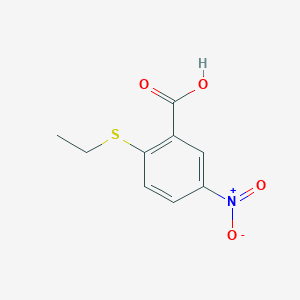 molecular formula C9H9NO4S B1414685 2-(Ethylsulfanyl)-5-nitrobenzoic acid CAS No. 1019613-59-2