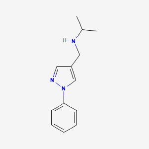 [(1-phenyl-1H-pyrazol-4-yl)methyl](propan-2-yl)amine