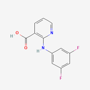 molecular formula C12H8F2N2O2 B1414692 2-[(3,5-二氟苯基)氨基]烟酸 CAS No. 1019323-01-3