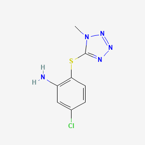 5-chloro-2-[(1-methyl-1H-1,2,3,4-tetrazol-5-yl)sulfanyl]aniline