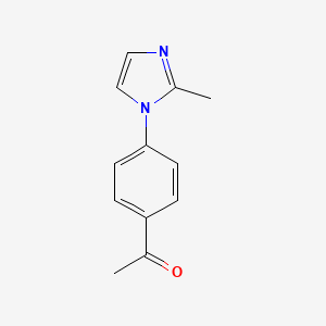 1-[4-(2-Methylimidazol-1-yl)phenyl]ethanone