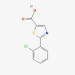 molecular formula C10H6ClNO2S B1414698 2-(2-Chlorophenyl)-1,3-thiazole-5-carboxylic acid CAS No. 1018520-26-7