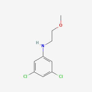 molecular formula C9H11Cl2NO B1414700 3,5-dichloro-N-(2-methoxyethyl)aniline CAS No. 1020955-00-3