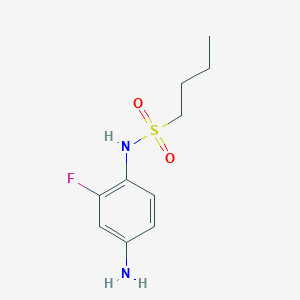 molecular formula C10H15FN2O2S B1414701 N-(4-氨基-2-氟苯基)丁烷-1-磺酰胺 CAS No. 1071292-32-4