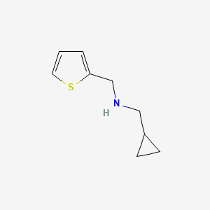 (Cyclopropylmethyl)[(thiophen-2-yl)methyl]amine