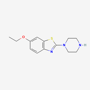 molecular formula C13H17N3OS B1414711 6-Ethoxy-2-piperazin-1-yl-1,3-benzothiazole CAS No. 890709-14-5