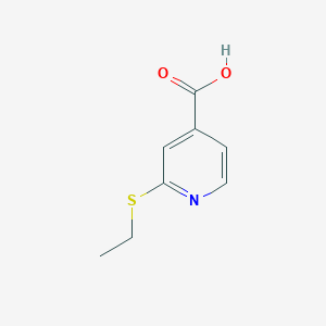 molecular formula C8H9NO2S B1414712 2-(Ethylsulfanyl)pyridine-4-carboxylic acid CAS No. 1019485-25-6