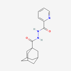 molecular formula C17H21N3O2 B14147126 N'-(adamantane-1-carbonyl)pyridine-2-carbohydrazide CAS No. 352459-47-3